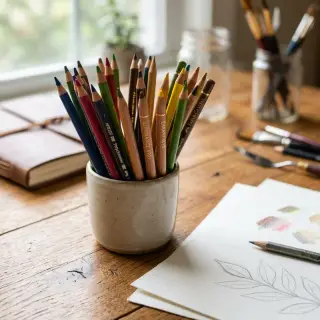 Quality art supplies and colored pencils